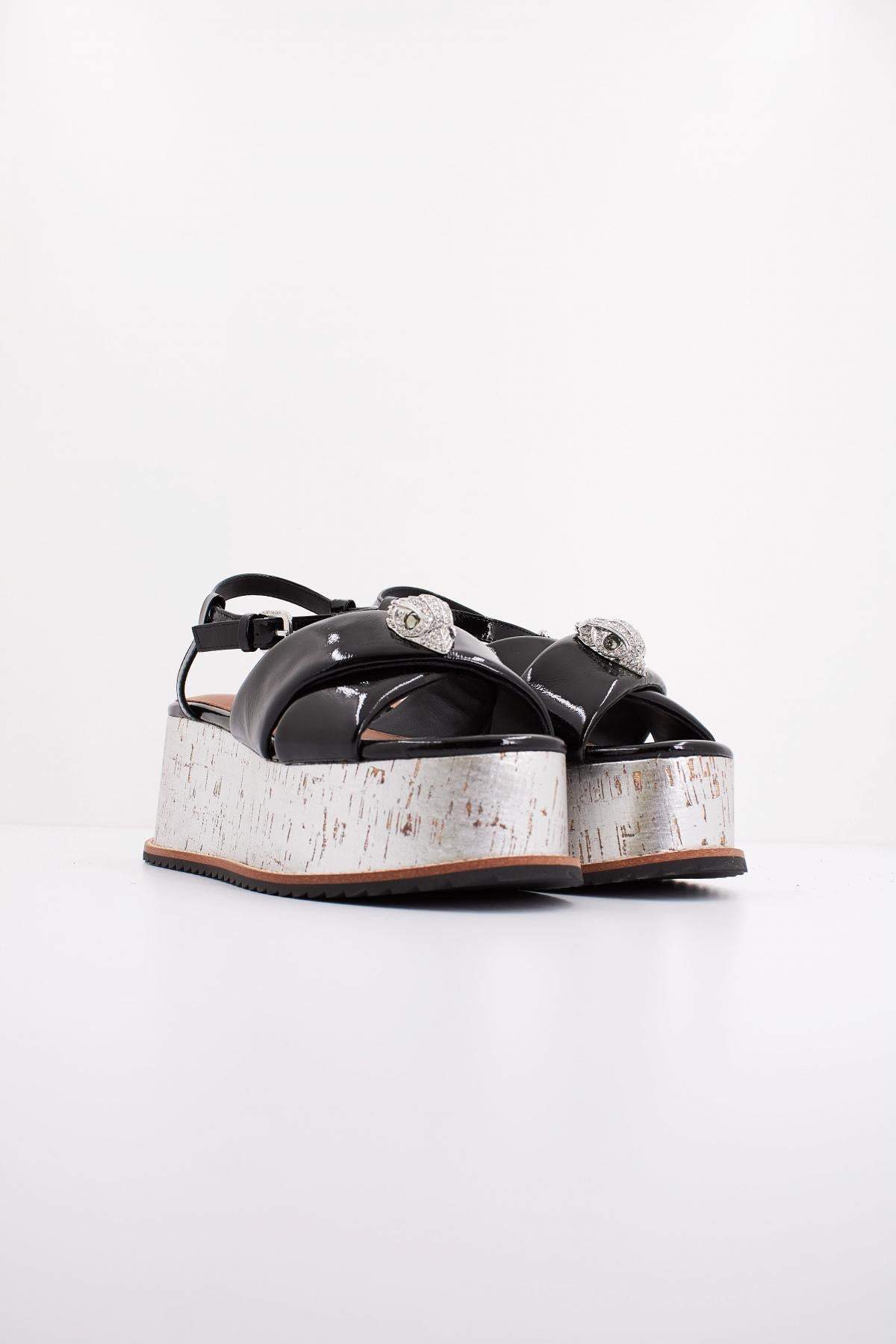 KURT GEIGER LONDON ORSON CROSS SLATFORM en color NEGRO (2)