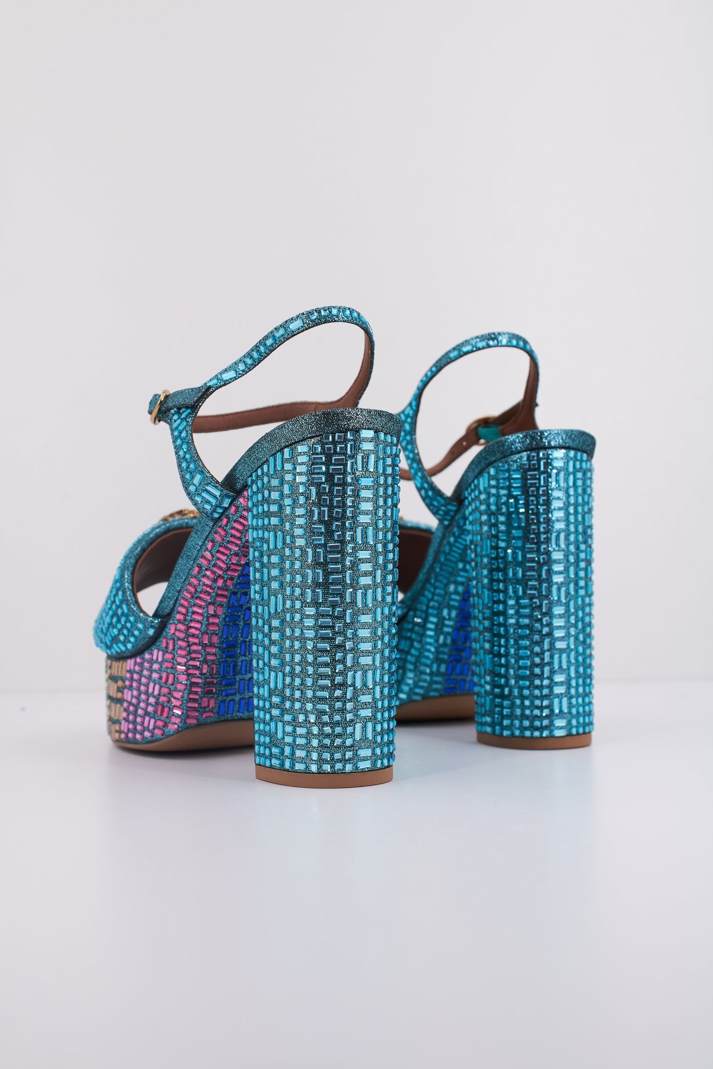 KURT GEIGER LONDON KENSINGTON PLATFORM SDL en color AZUL (4)
