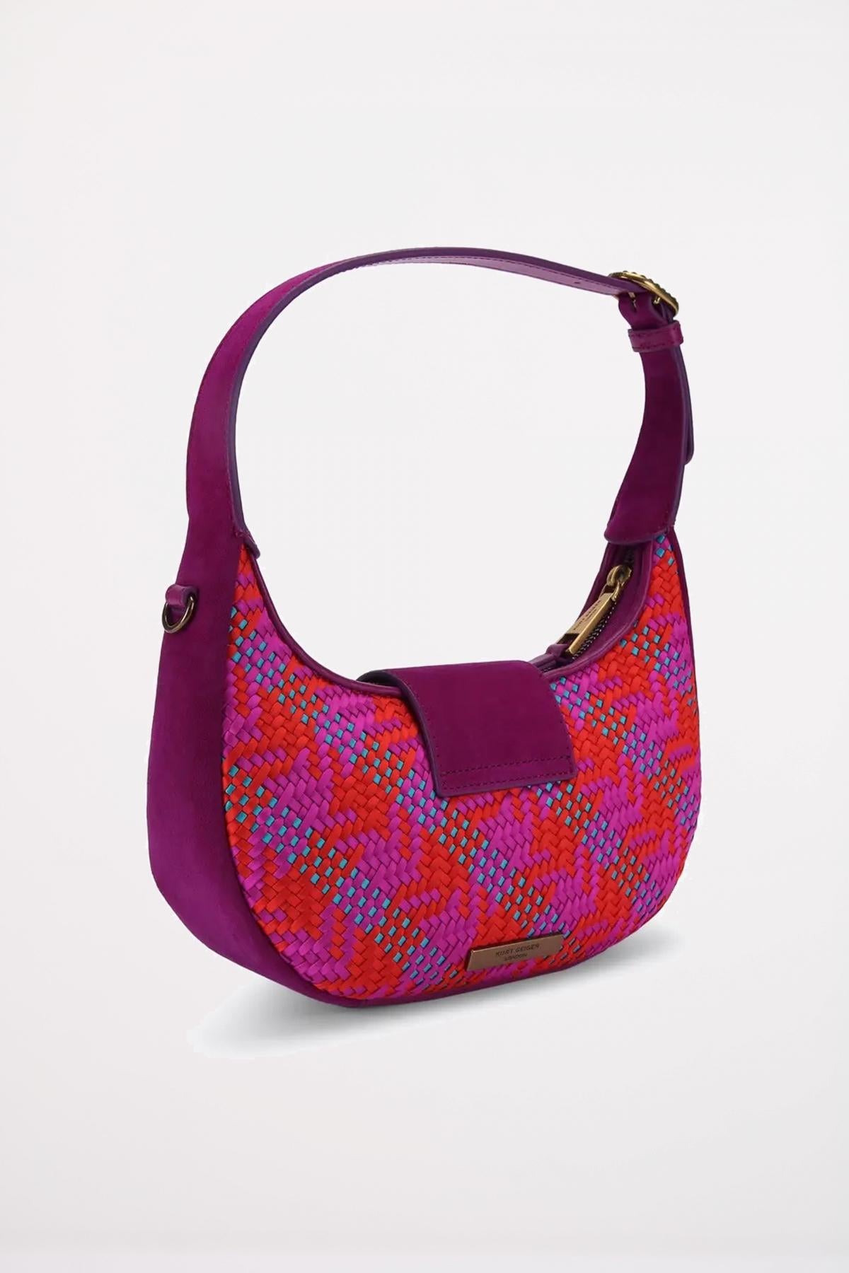 KURT GEIGER LONDON SM CHELSEA HOBO en color ROSA (3)