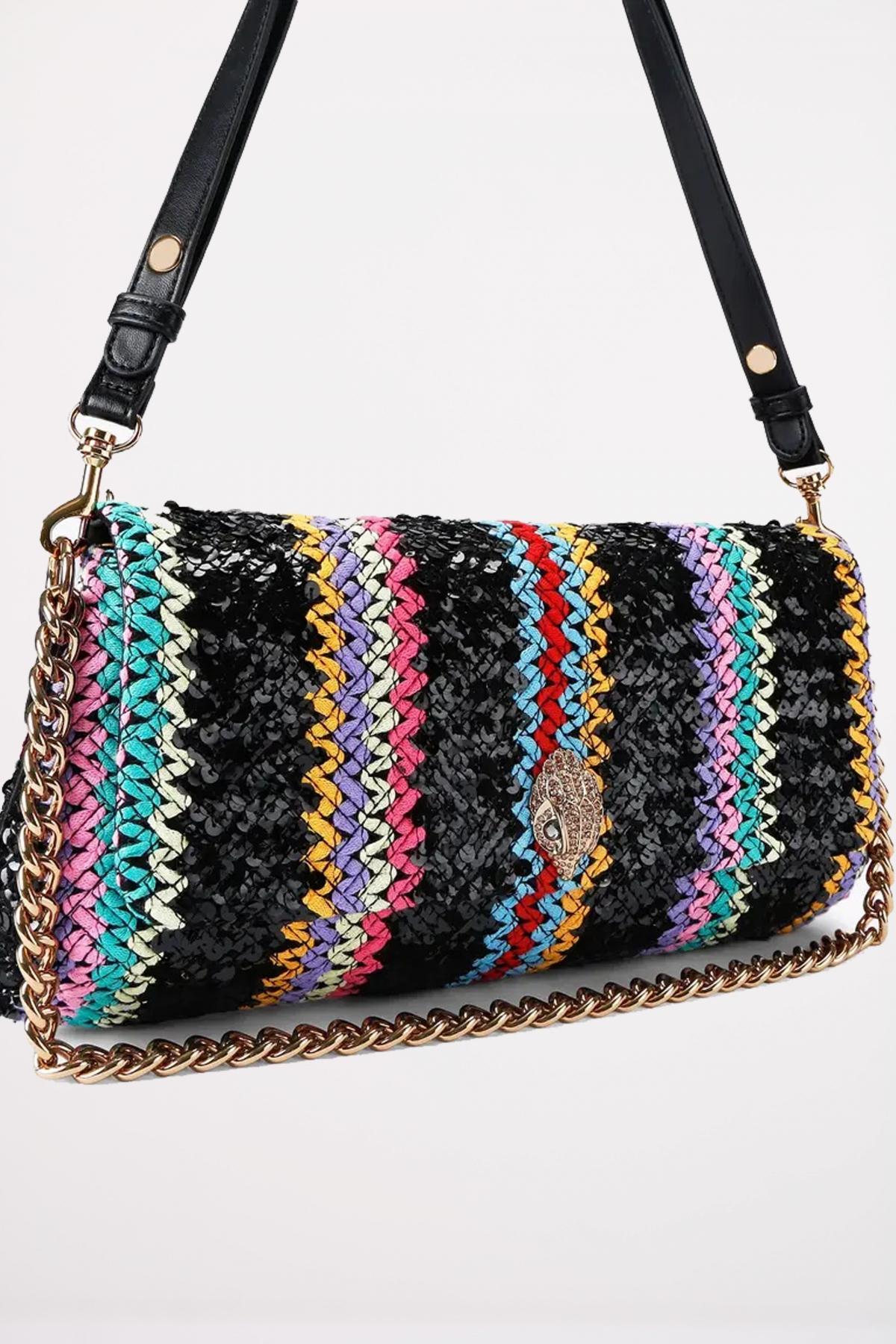 KURT GEIGER LONDON LONG KENSINGTON BAG en color NEGRO (2)