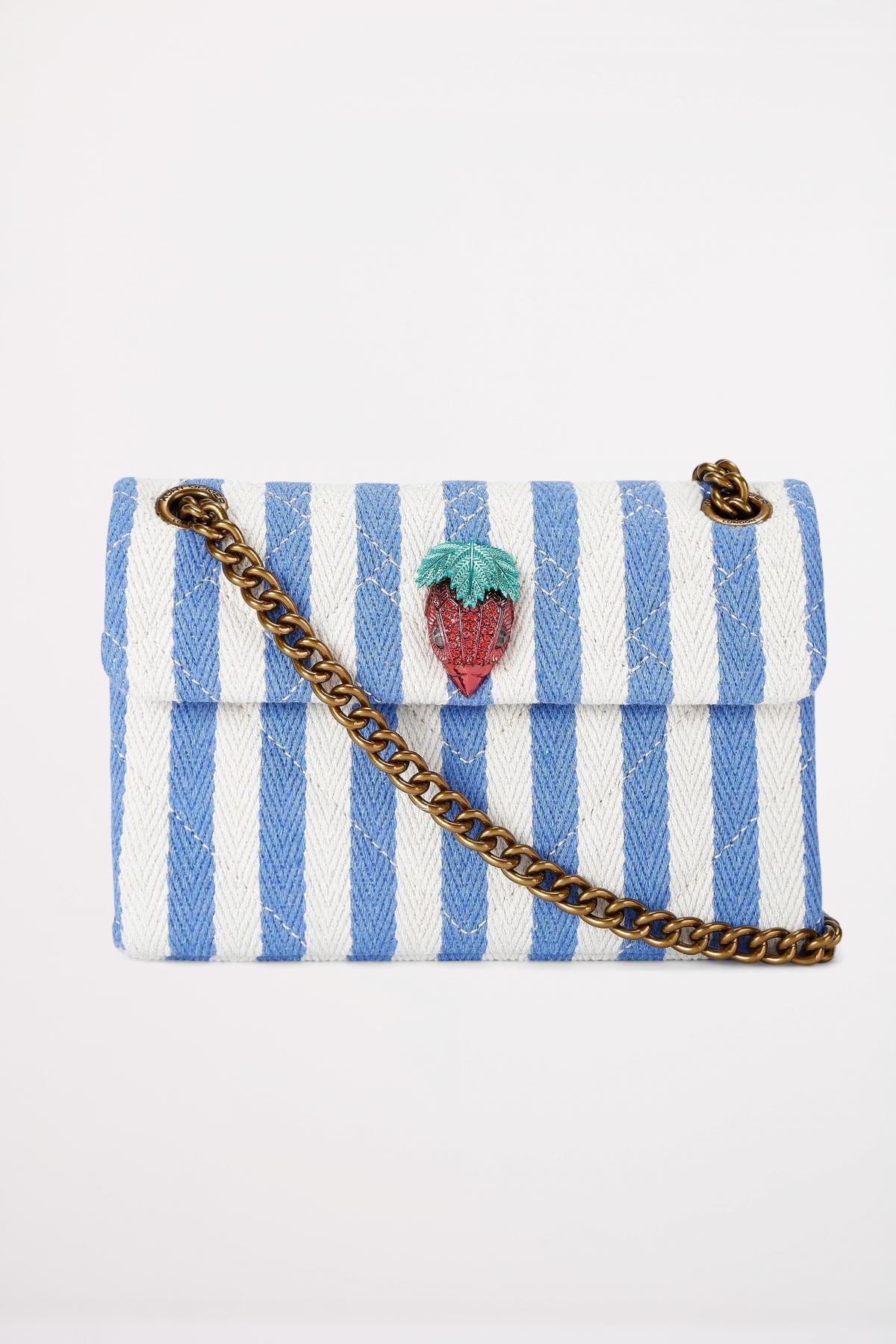 KURT GEIGER LONDON MINI KENSINGTON BAG en color AZUL (1)