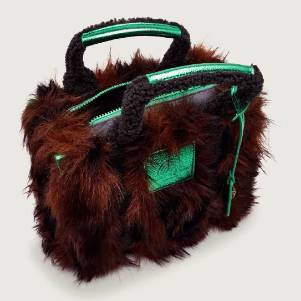 KURT GEIGER LONDON FUR SM SOUTHBANK TOTE en color MARRON (6)