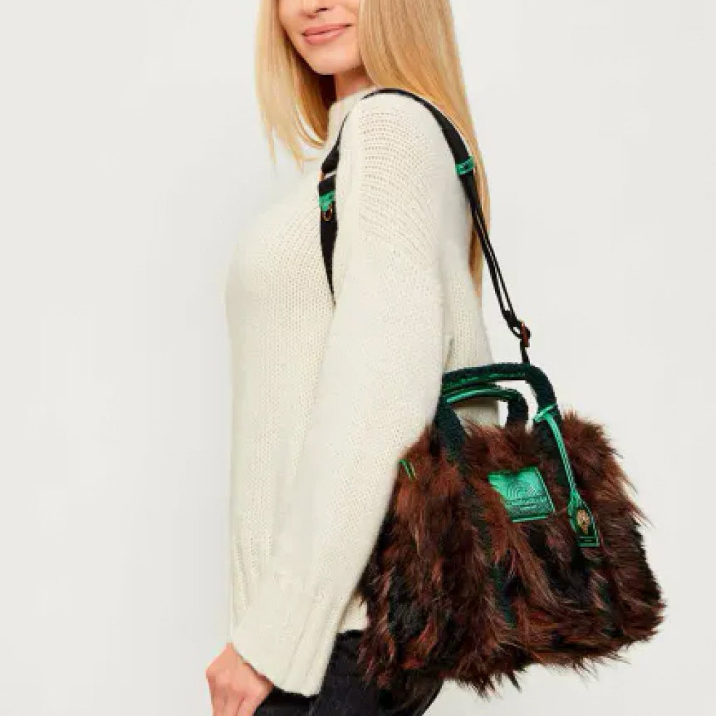 KURT GEIGER LONDON FUR SM SOUTHBANK TOTE en color MARRON (7)