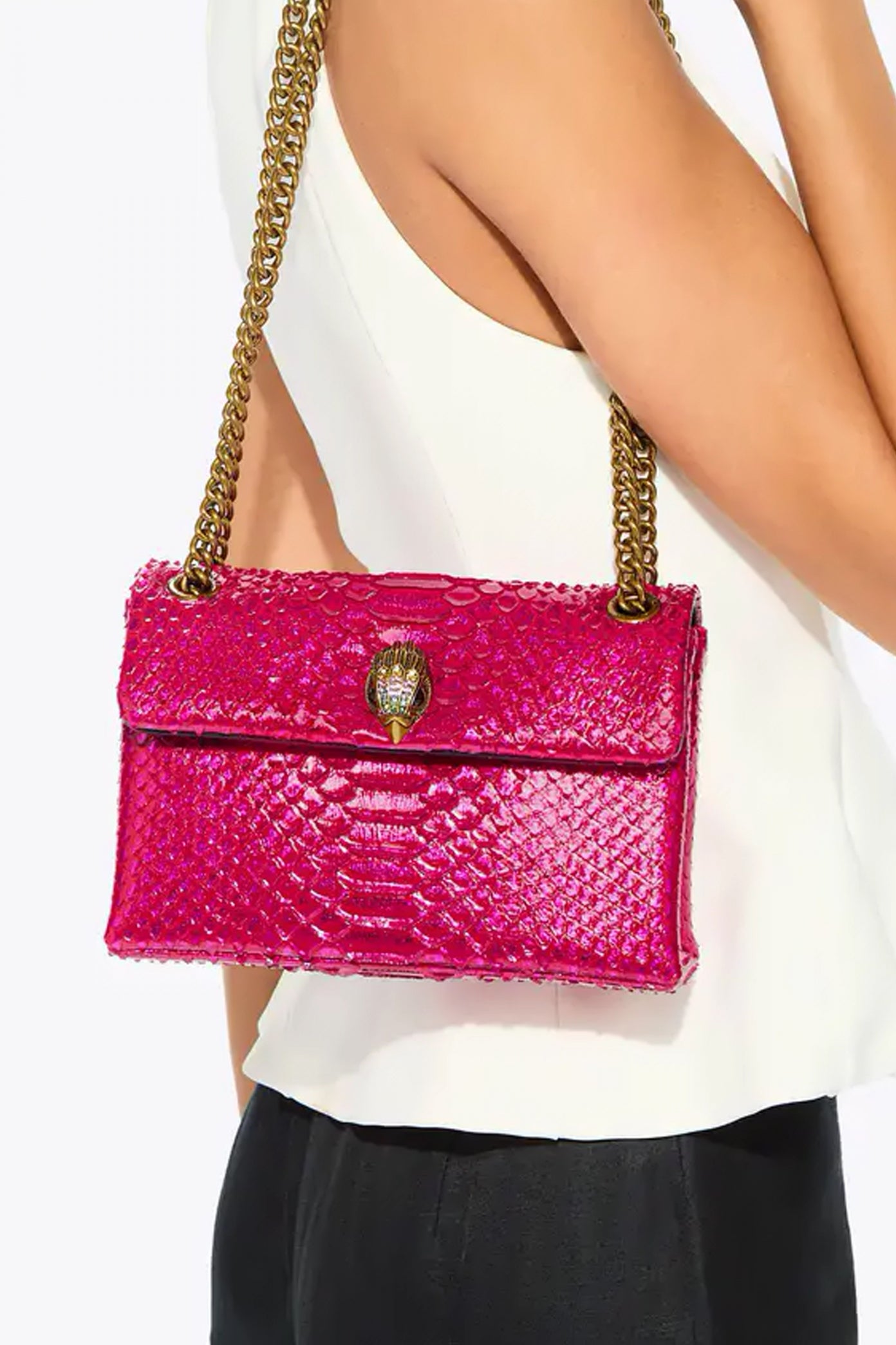 KURT GEIGER LONDON LEATHER MD KENSINGTON en color ROSA (3)