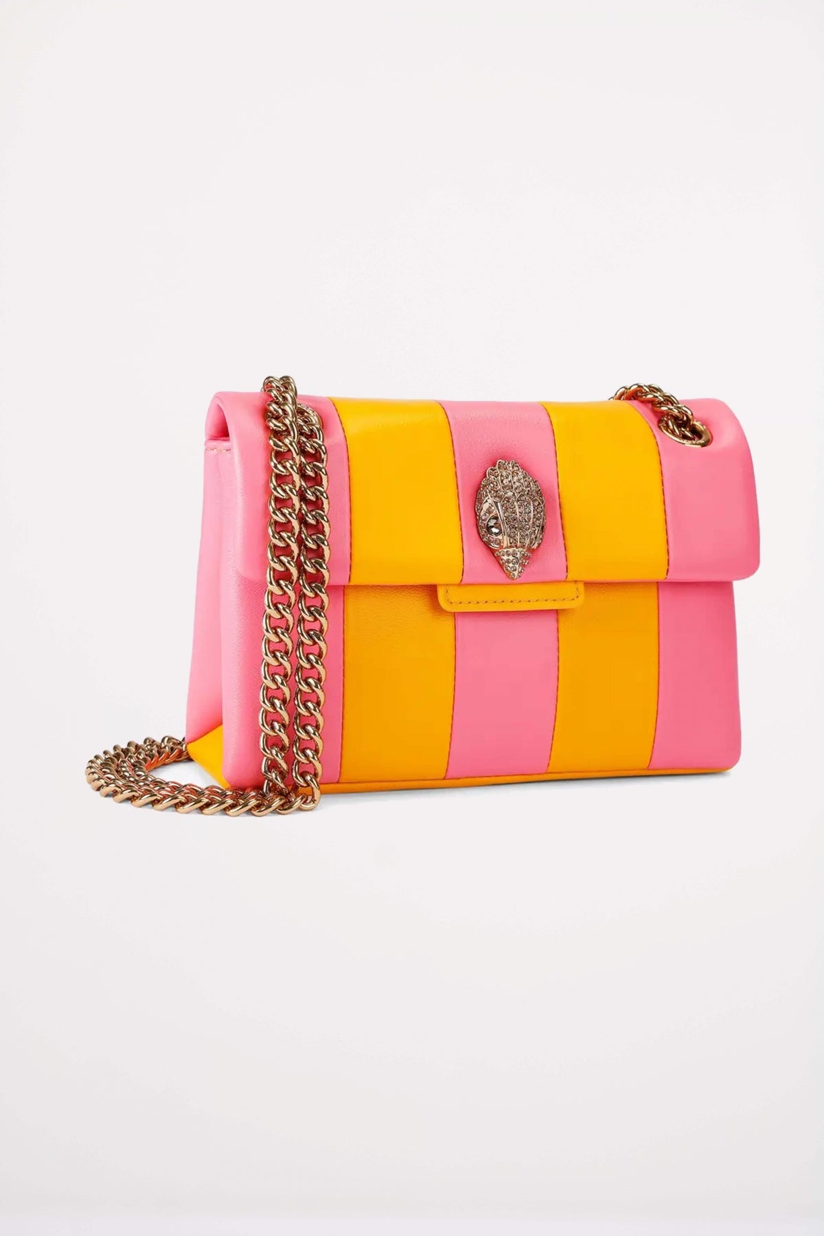 KURT GEIGER LONDON LEATHER MINI KENSINGTON en color ROSA (2)