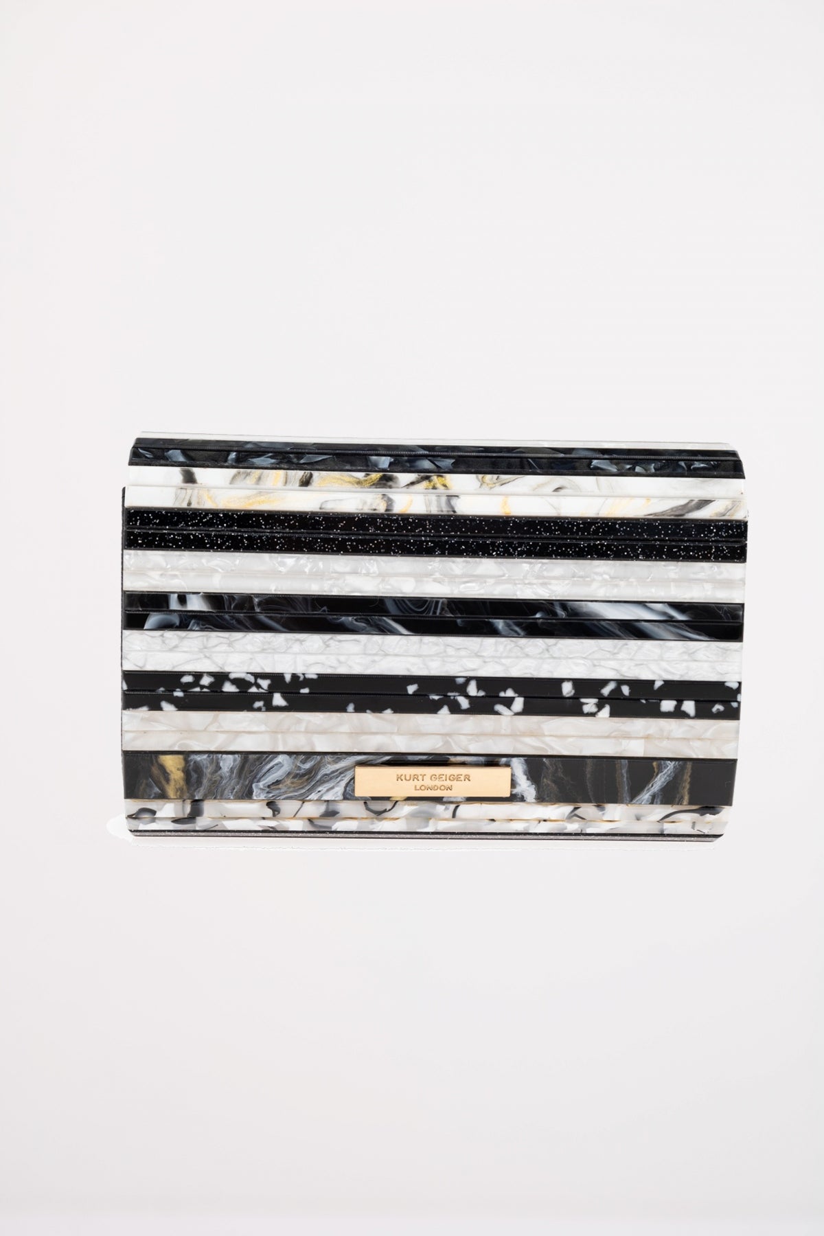 KURT GEIGER LONDON PARTY EAGLE CLUTCH E en color NEGRO (2)