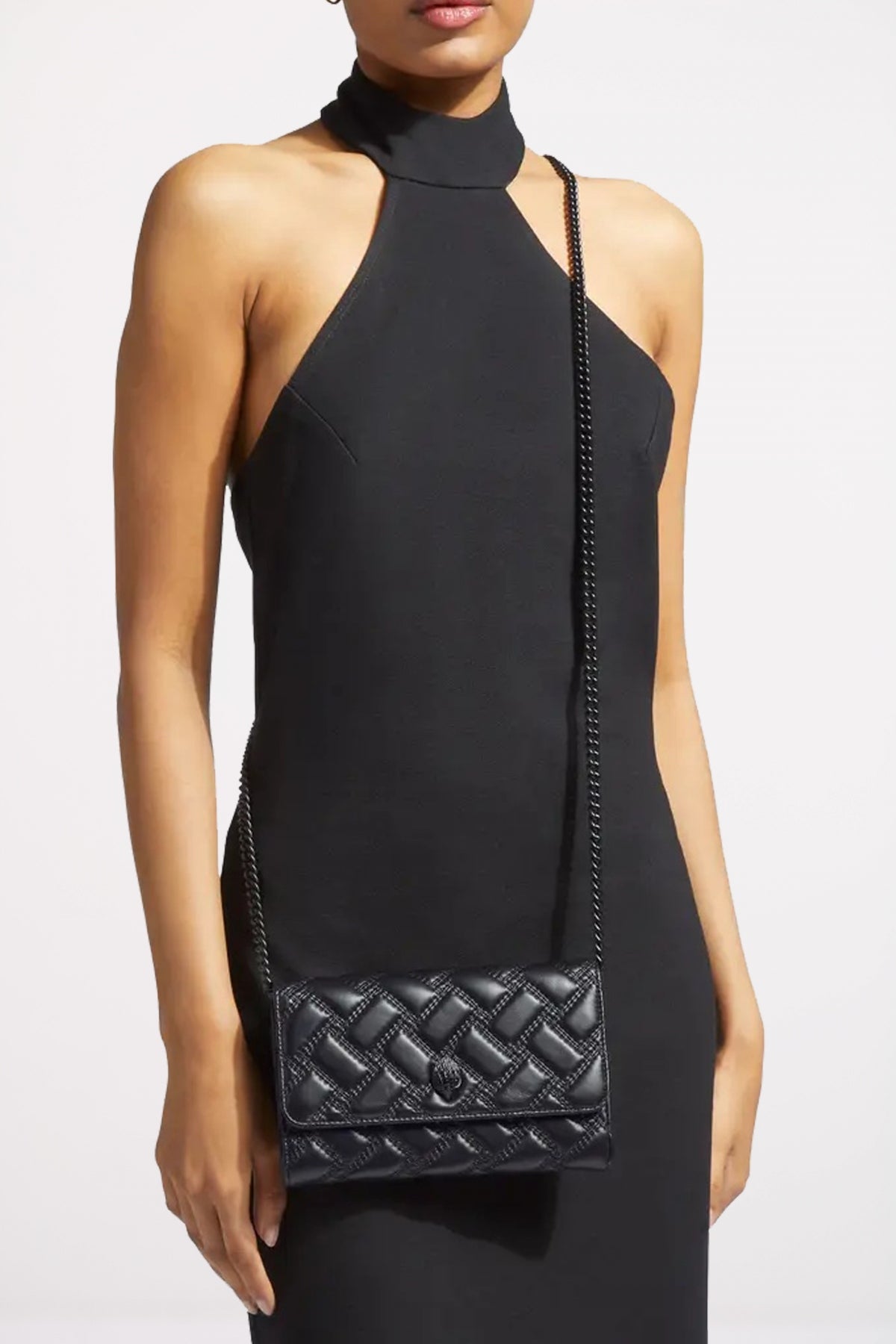 KURT GEIGER LONDON KENSINGTON SHAIN WALLET en color NEGRO (4)