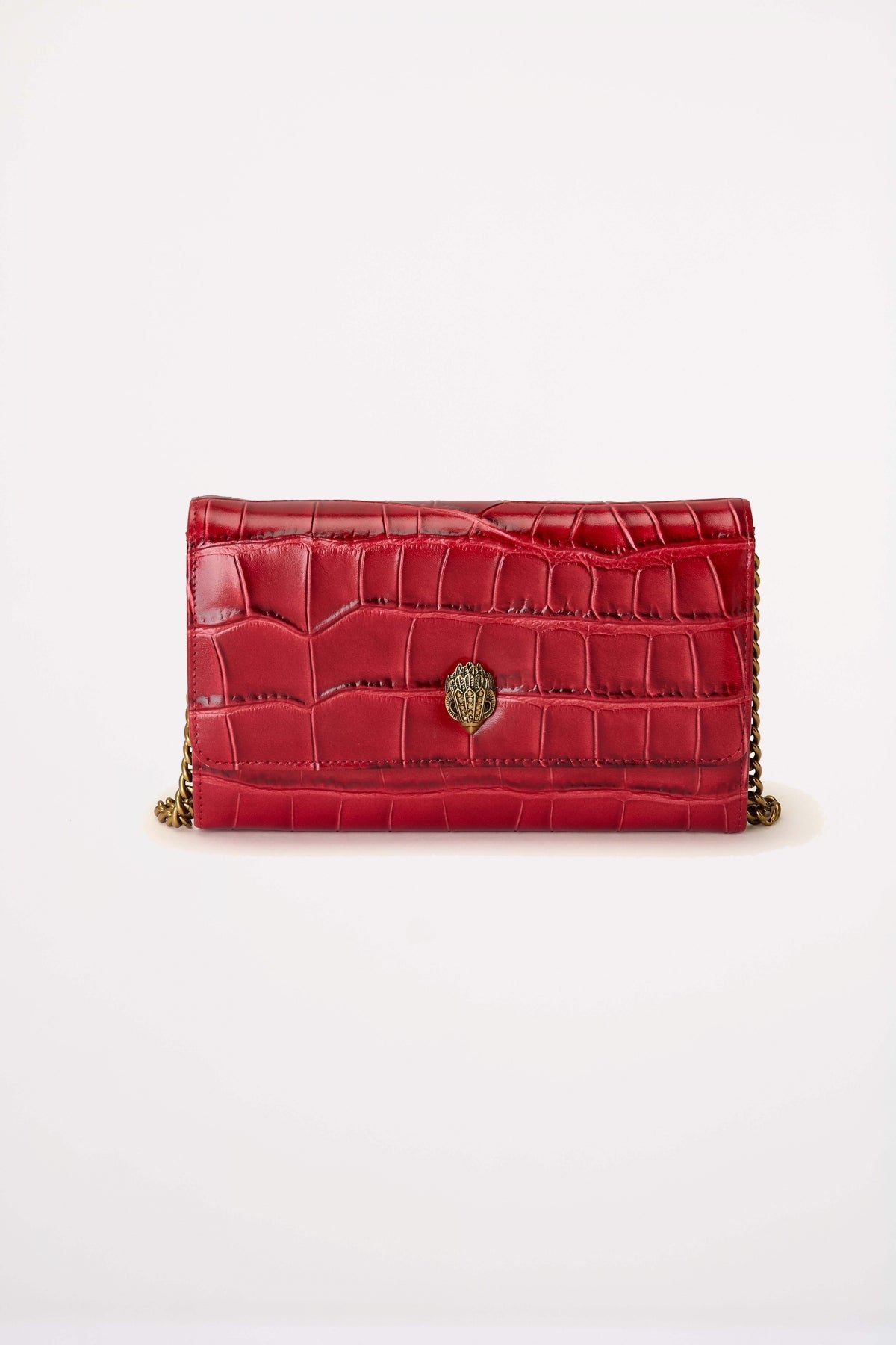 KURT GEIGER LONDON KENSINGTON CHAIN WALLET en color ROJO (1)