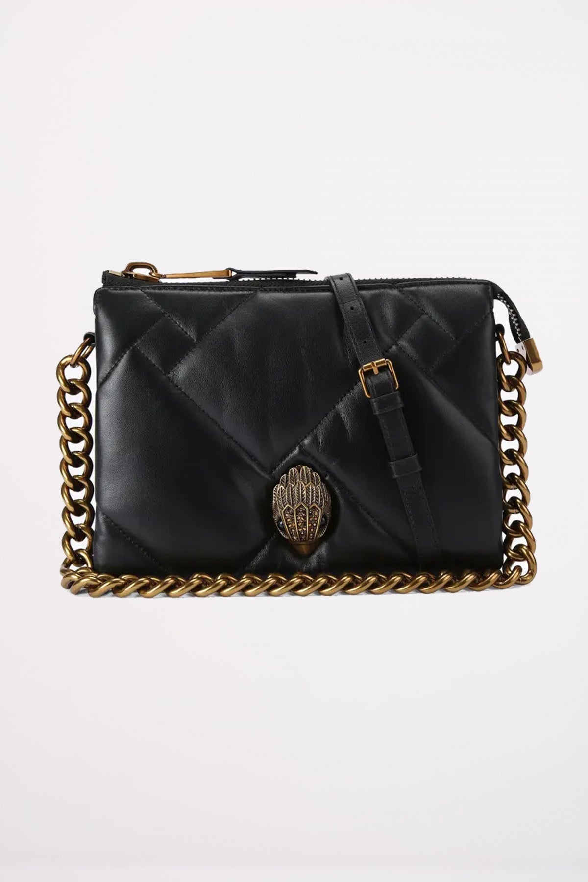 KURT GEIGER LONDON KENSINGTON PUFF POUCH en color NEGRO (1)