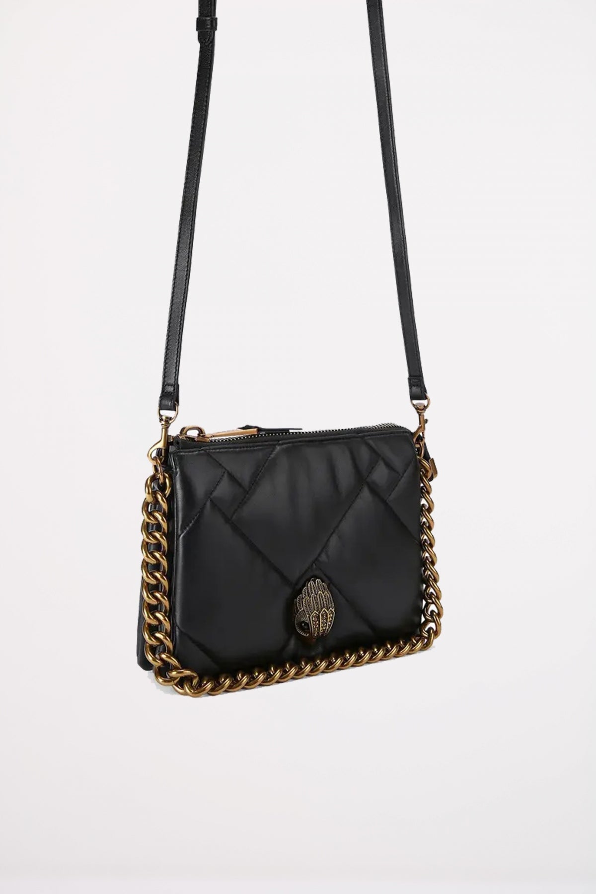 KURT GEIGER LONDON KENSINGTON PUFF POUCH en color NEGRO (2)