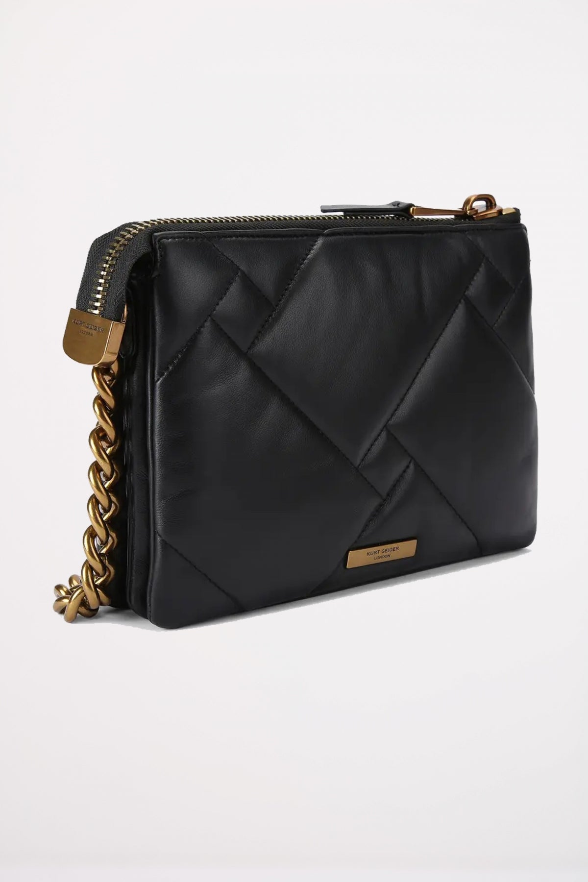 KURT GEIGER LONDON KENSINGTON PUFF POUCH en color NEGRO (3)