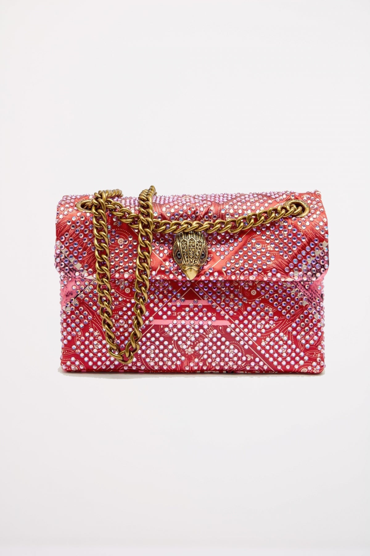 KURT GEIGER LONDON FABRIC MINI KENSINGTON en color ROJO (1)