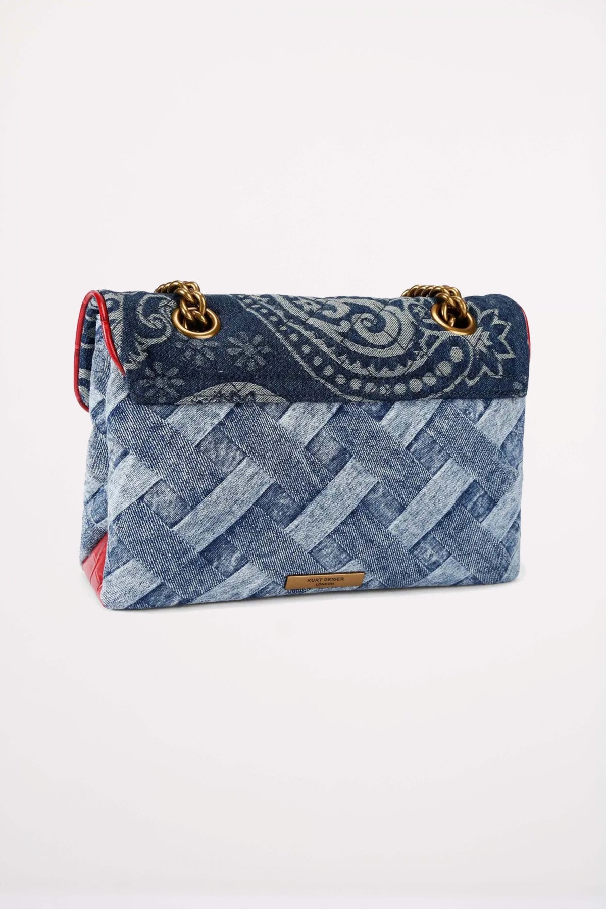 KURT GEIGER LONDON KENSINGTON BAG en color AZUL (3)