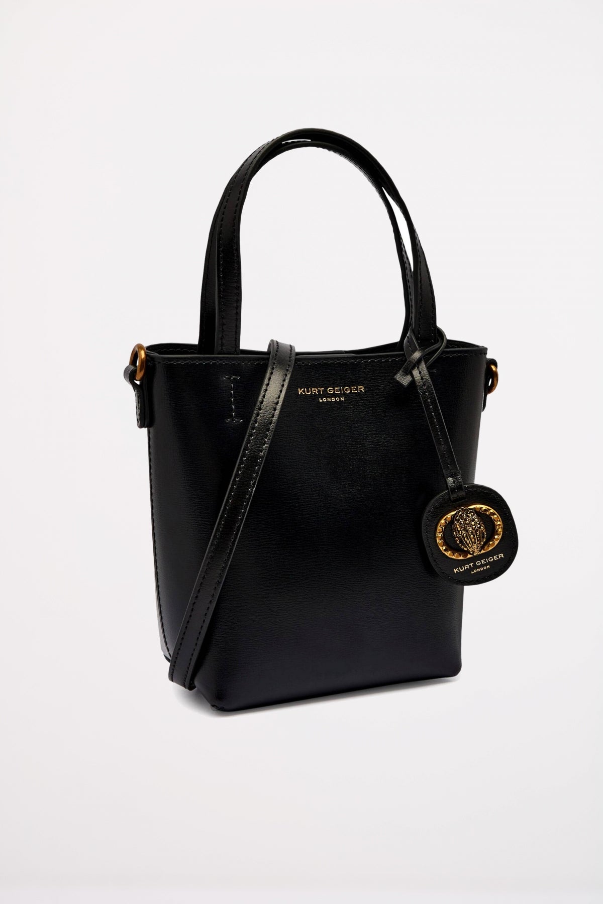 KURT GEIGER LONDON CHELSEA SM SHOPPER BAG en color NEGRO (2)