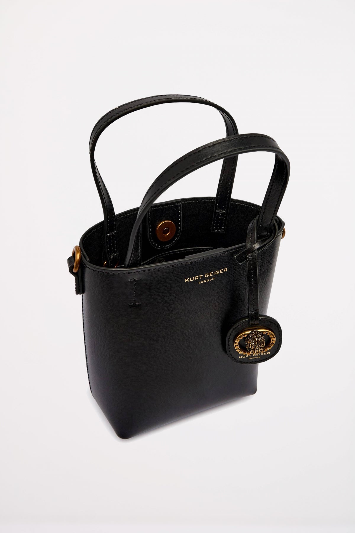 KURT GEIGER LONDON CHELSEA SM SHOPPER BAG en color NEGRO (3)