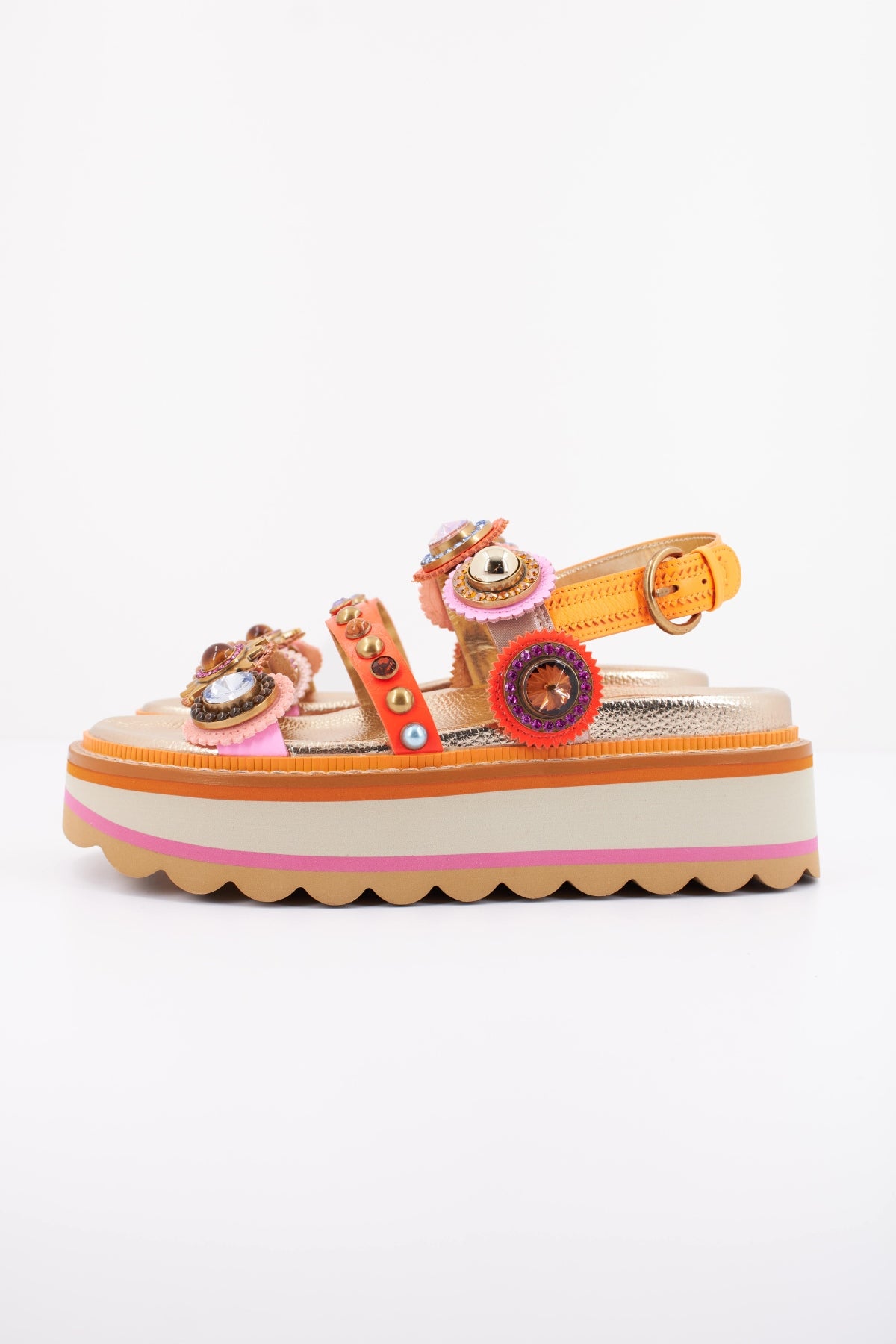 KURT GEIGER LONDON OCTAVIA SLING PLATFORM en color MULTICOLOR (1)