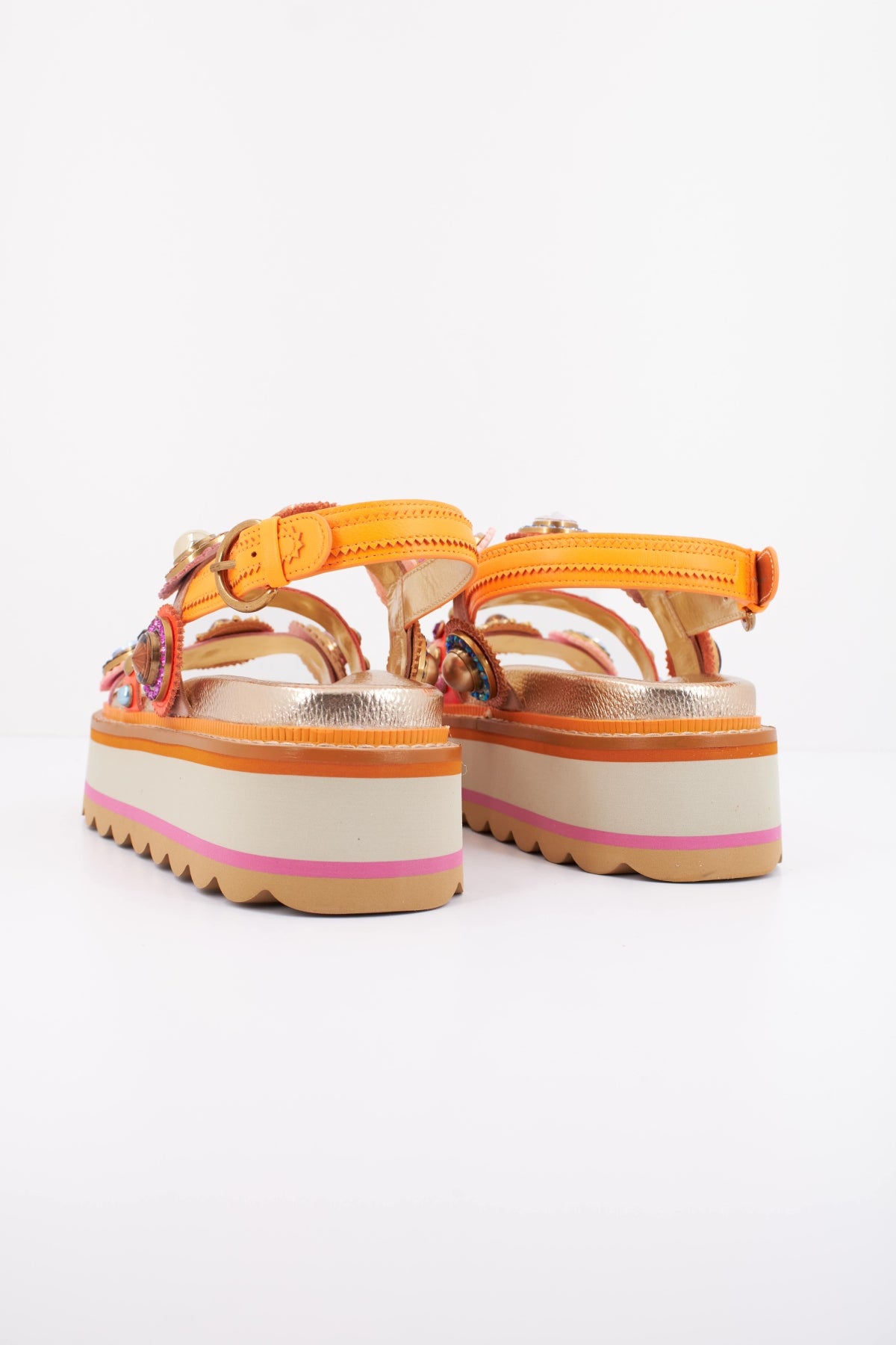 KURT GEIGER LONDON OCTAVIA SLING PLATFORM en color MULTICOLOR (4)