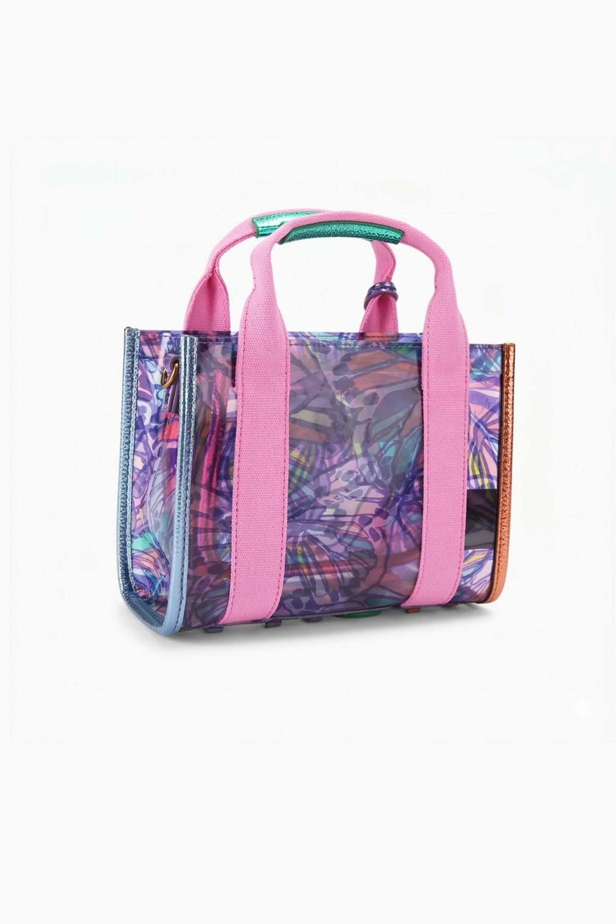 KURT GEIGER LONDON VINYL XS SOUTHBANK TOTE en color VIOLETA (2)