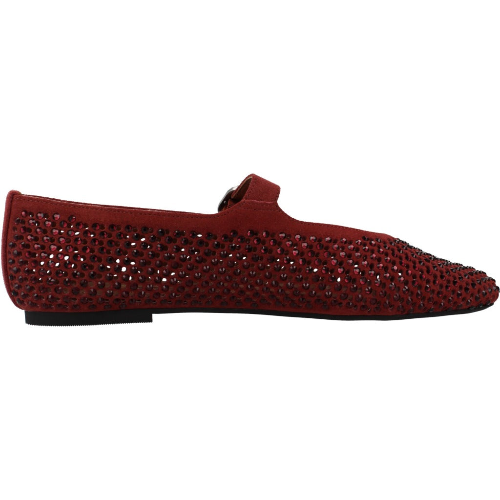 KURT GEIGER LONDON K MAYFAIR BALLET FLAT en color BURDEOS (4)