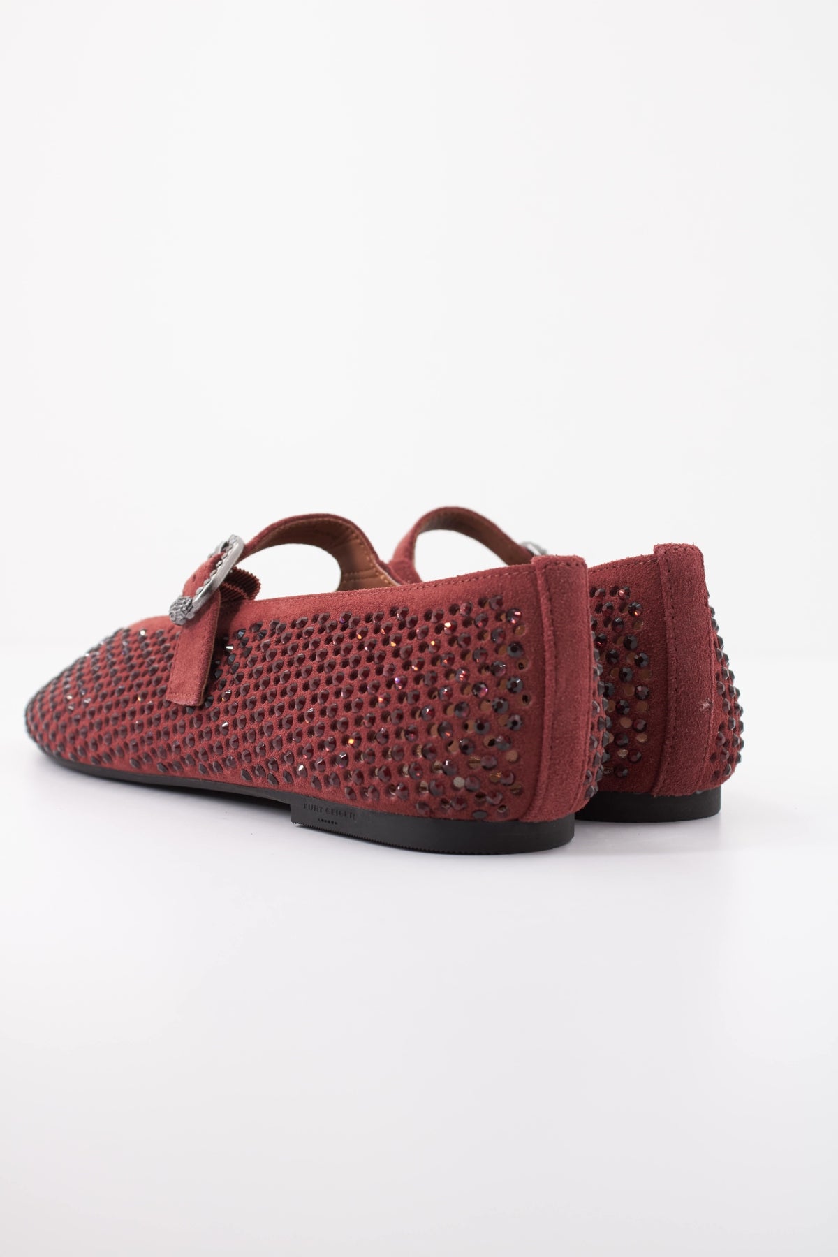 KURT GEIGER LONDON K MAYFAIR BALLET FLAT en color BURDEOS (4)