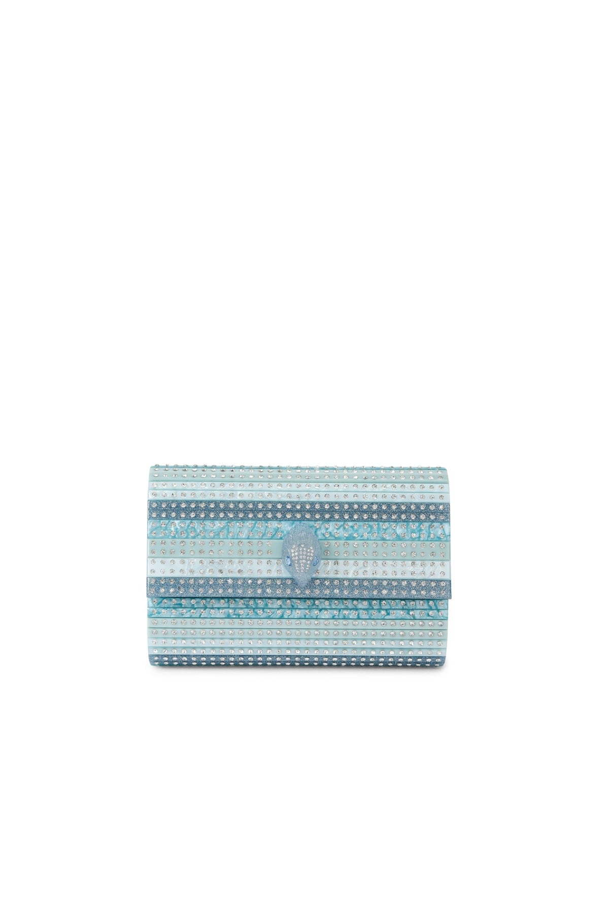 KURT GEIGER LONDON K PARTY EAGLE CLUTCH DREN en color AZUL (2)