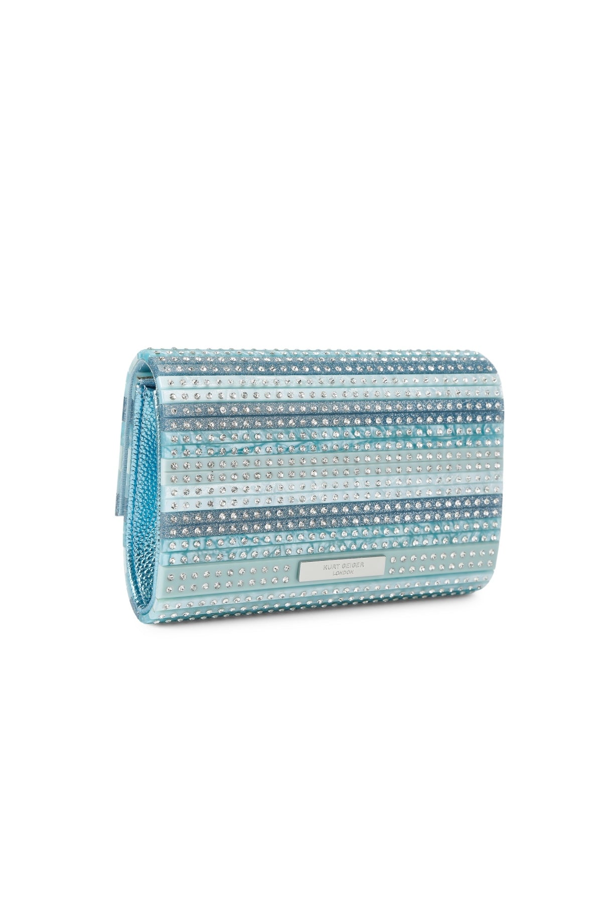 KURT GEIGER LONDON K PARTY EAGLE CLUTCH DREN en color AZUL (3)