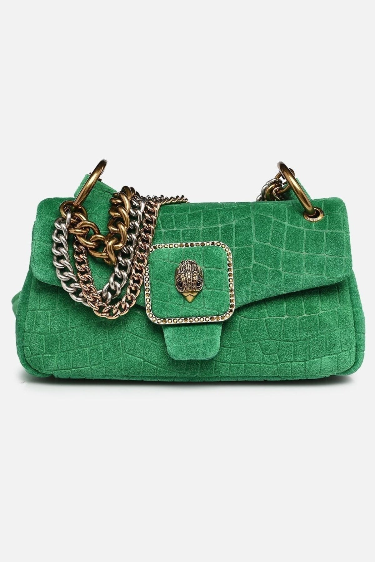 KURT GEIGER LONDON PIMLICO BAG CHAIN en color VERDE (1)