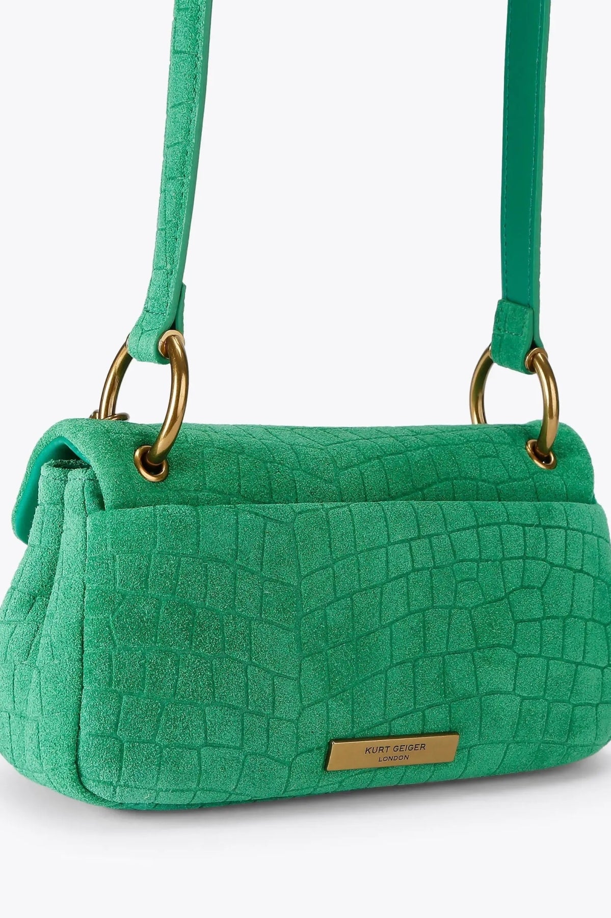 KURT GEIGER LONDON MINI PIMLICO BAG CHAIN en color VERDE (2)