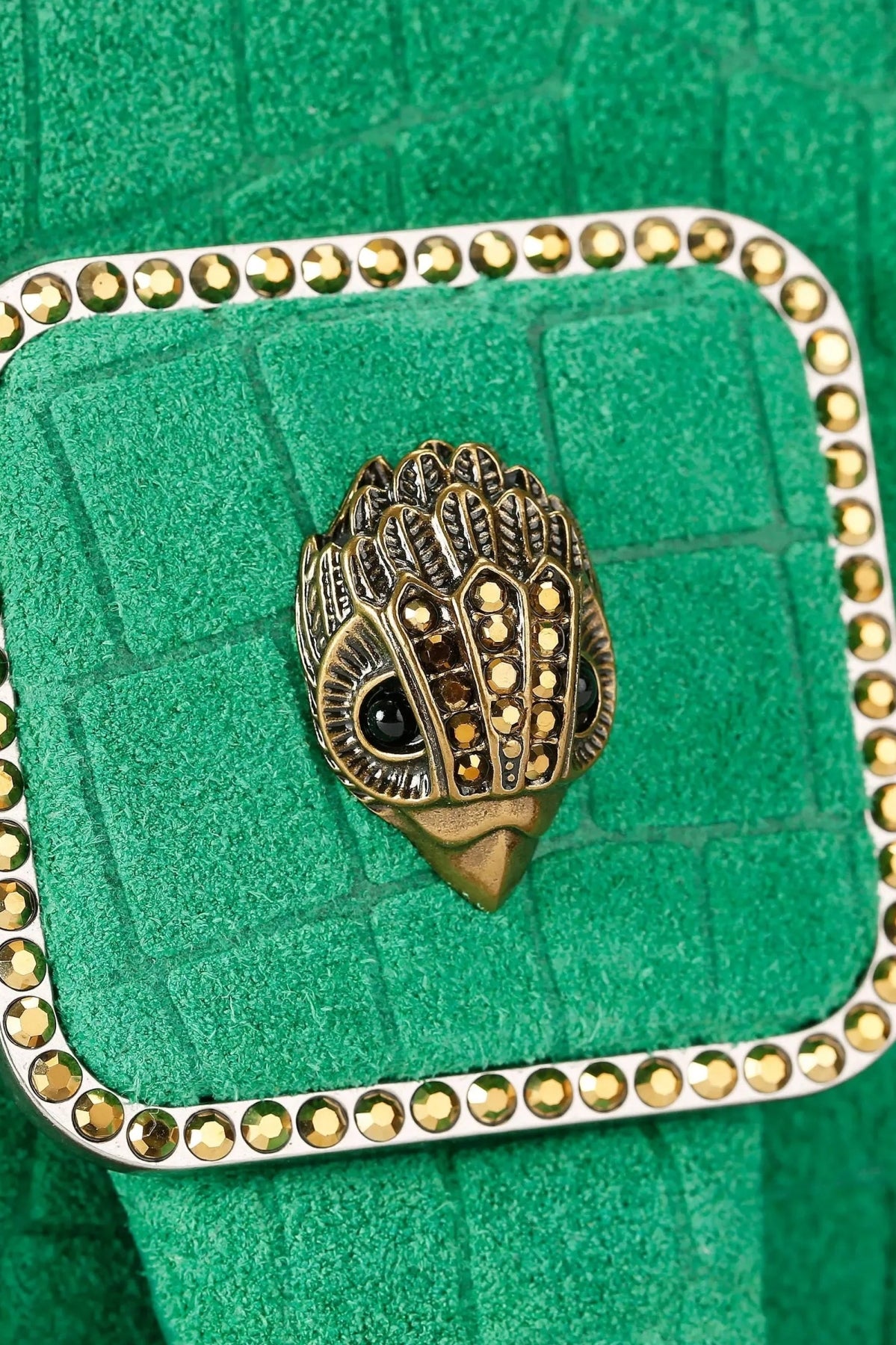 KURT GEIGER LONDON MINI PIMLICO BAG CHAIN en color VERDE (5)