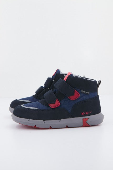 KICKERS SNEAKER TEXTILE SUEDE PU en color AZUL (1)