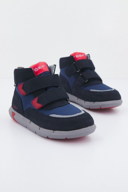 KICKERS SNEAKER TEXTILE SUEDE PU en color AZUL (2)