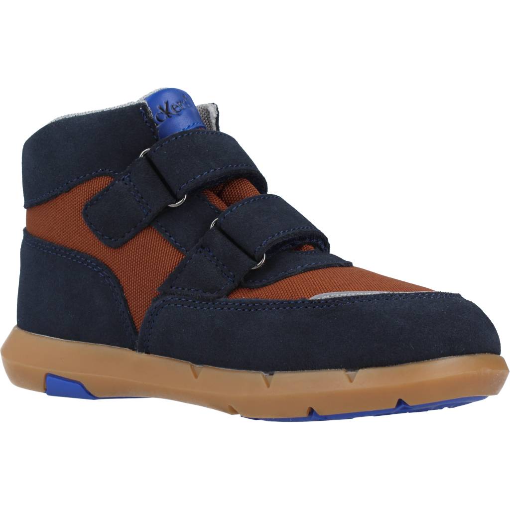 KICKERS SNEAKER TEXTILE SUEDE PU en color AZUL (5)