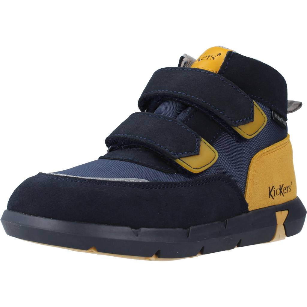 KICKERS SNEAKER TEXTILE SUEDE PU en color AZUL (1)
