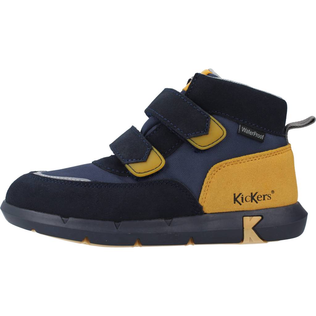 KICKERS SNEAKER TEXTILE SUEDE PU en color AZUL (2)