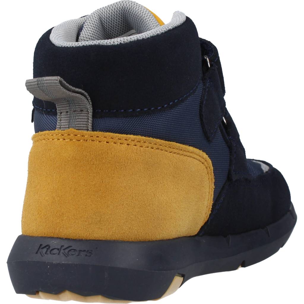 KICKERS SNEAKER TEXTILE SUEDE PU en color AZUL (3)