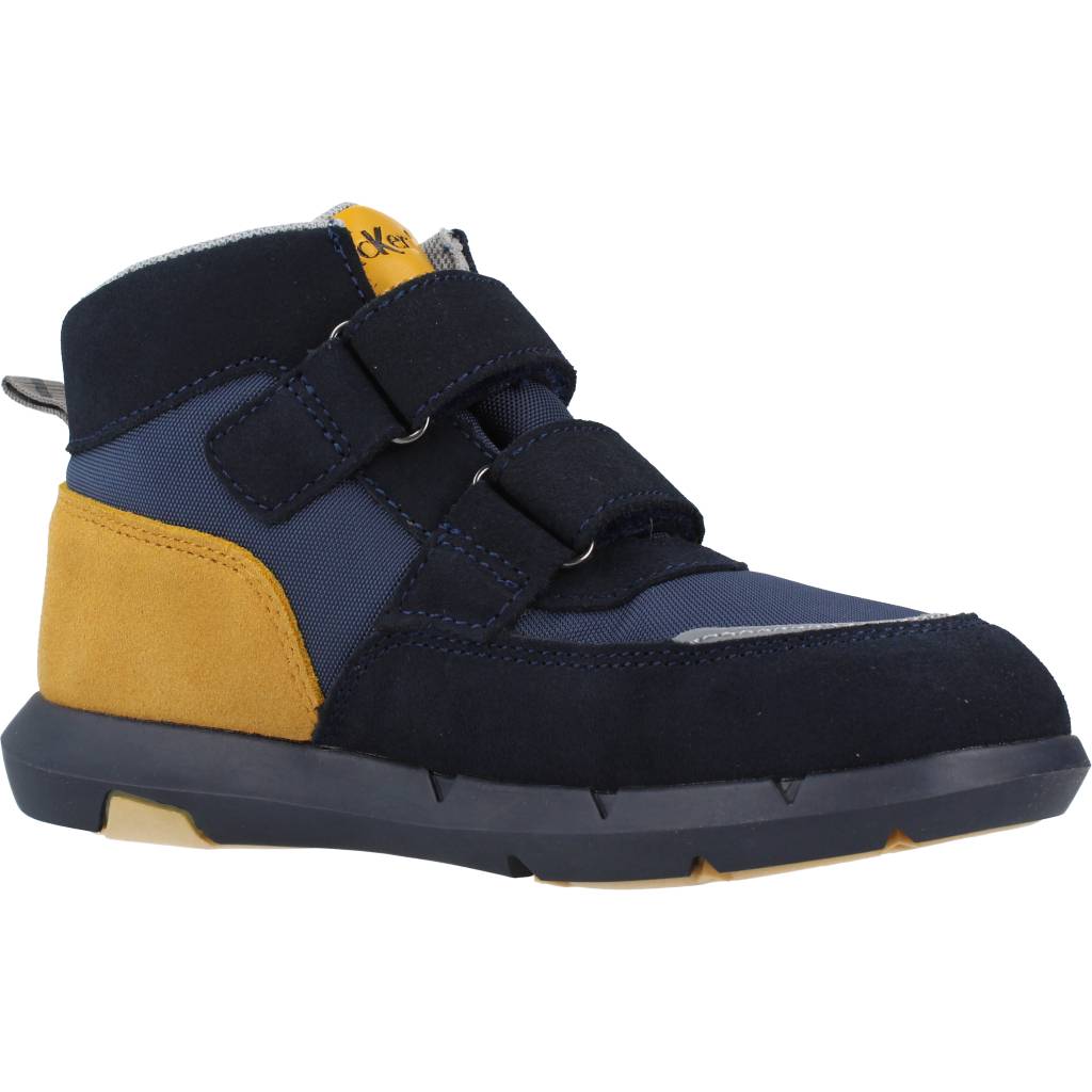 KICKERS SNEAKER TEXTILE SUEDE PU en color AZUL (5)