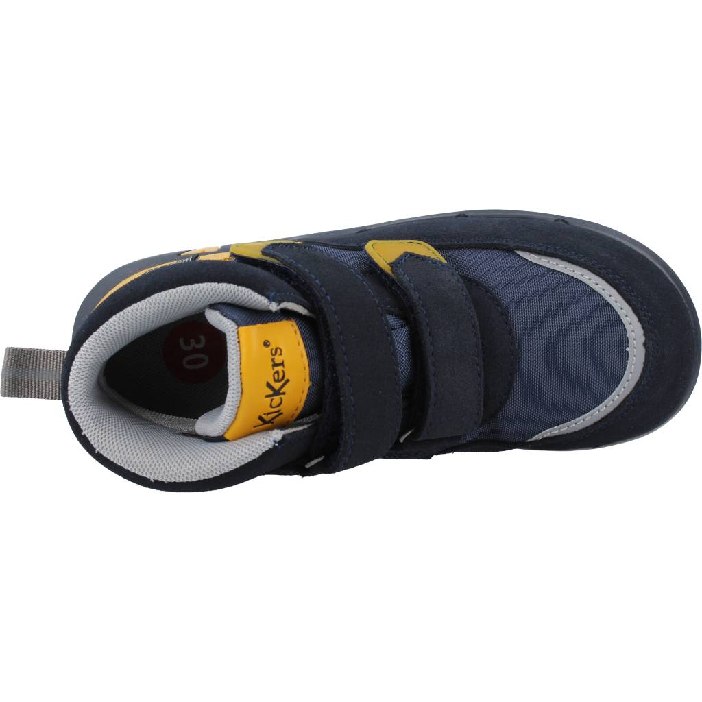 KICKERS SNEAKER TEXTILE SUEDE PU en color AZUL (7)
