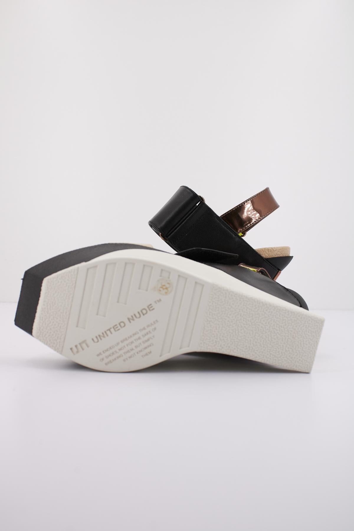 UNITED NUDE DELTA WEDGE SANDAL en color BRONCE (4)