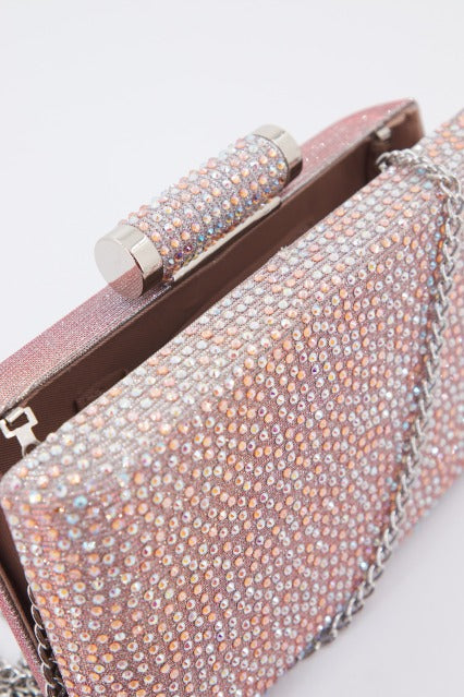 MENBUR M BOLSO FIESTA CLUTCH GLITTERS en color ROSA (3)
