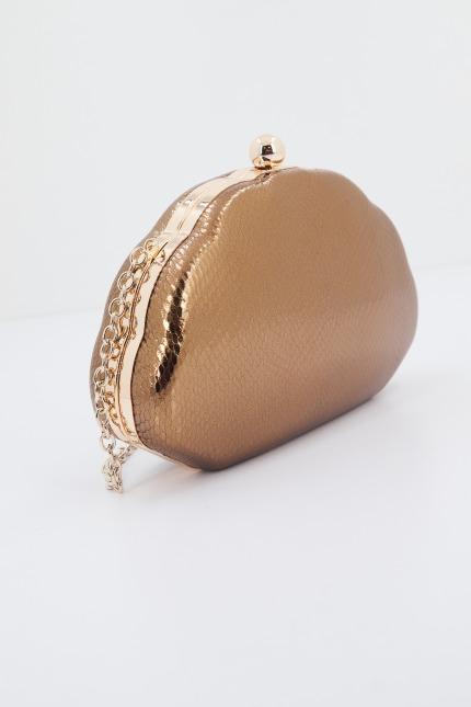 MENBUR M BOLSO FIESTA METALIZADO ANIM en color BRONCE (2)