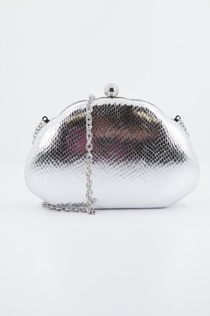 MENBUR M BOLSO FIESTA METALIZADO ANIM en color PLATA (1)