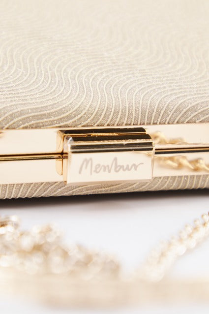 MENBUR M BOLSO FIESTA GLITTERS en color ORO (4)