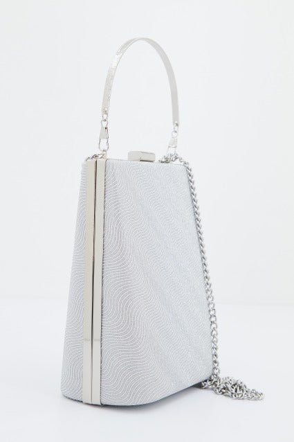 MENBUR M BOLSO FIESTA GLITTERS en color PLATA (2)