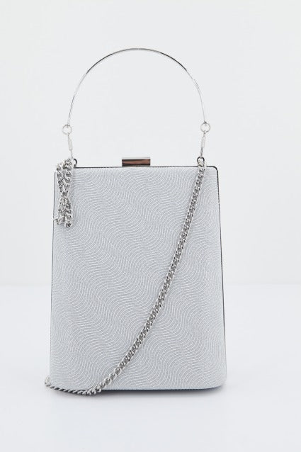 MENBUR M BOLSO FIESTA GLITTERS en color PLATA (3)