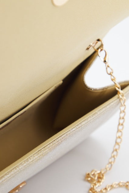 MENBUR M BOLSO FIESTA CARTERA GLITTER en color ORO (3)