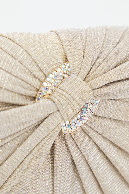 MENBUR M BOLSO FIESTA CARTERA GLITTER en color ORO (4)