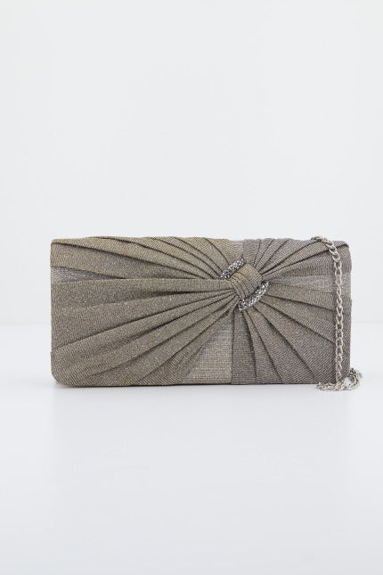 MENBUR M BOLSO FIESTA CARTERA GLITTER en color GRIS (1)