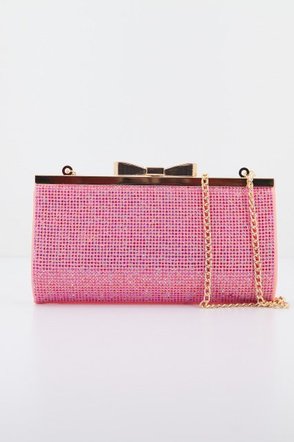MENBUR M BOLSO CARTERA DETALLE STRASS en color ROSA (1)