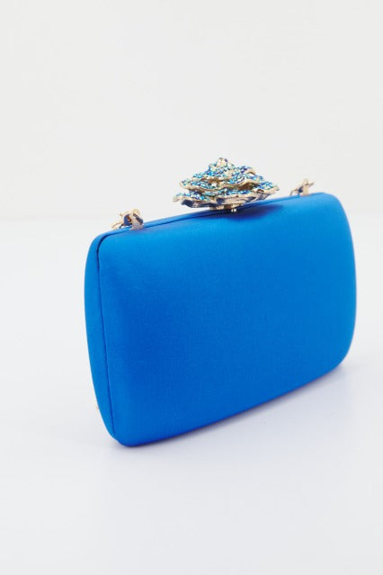 MENBUR M BOLSO FIESTA CLUTCH DETALLE en color AZUL (2)