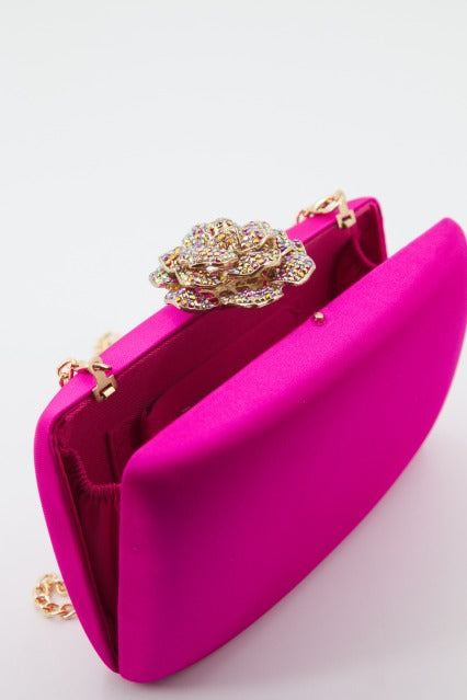 MENBUR M BOLSO FIESTA CLUTCH DETALLE en color ROSA (3)